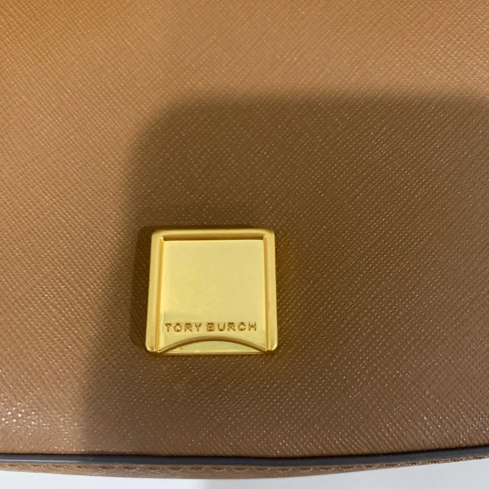 NWT TORY BURCH EMERSON Top Handle Leather Crossbody bag with Chain Strap - Picture 5 of 9